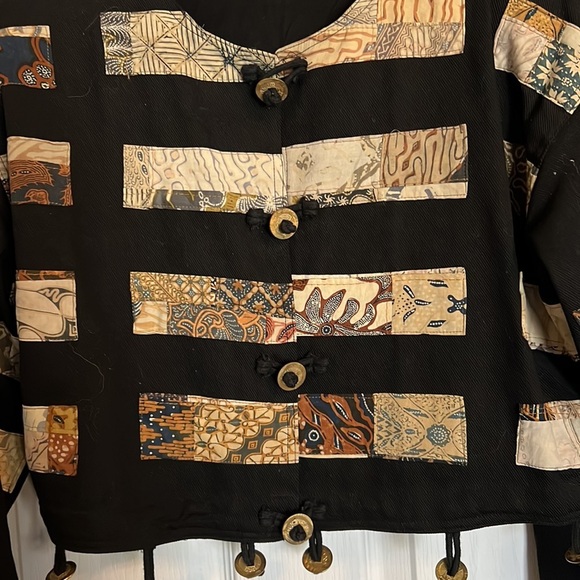 Native Designs 3 pc skirt vest jacket with Indonesian design and detail cotton M - Picture 4 of 16